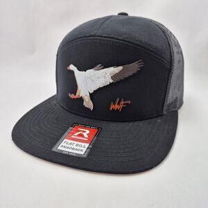 RICHARDSON Flat Bill Snap Back "Goose Flying"  Hat Size OSFM